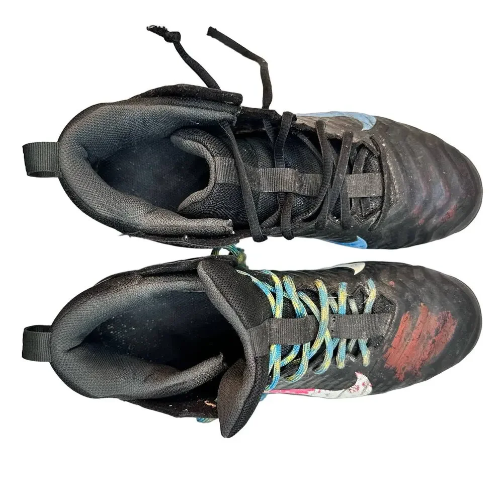 Well Worn Nike Alpha Menace 2 Shark 'Black White' AQ7653-001
